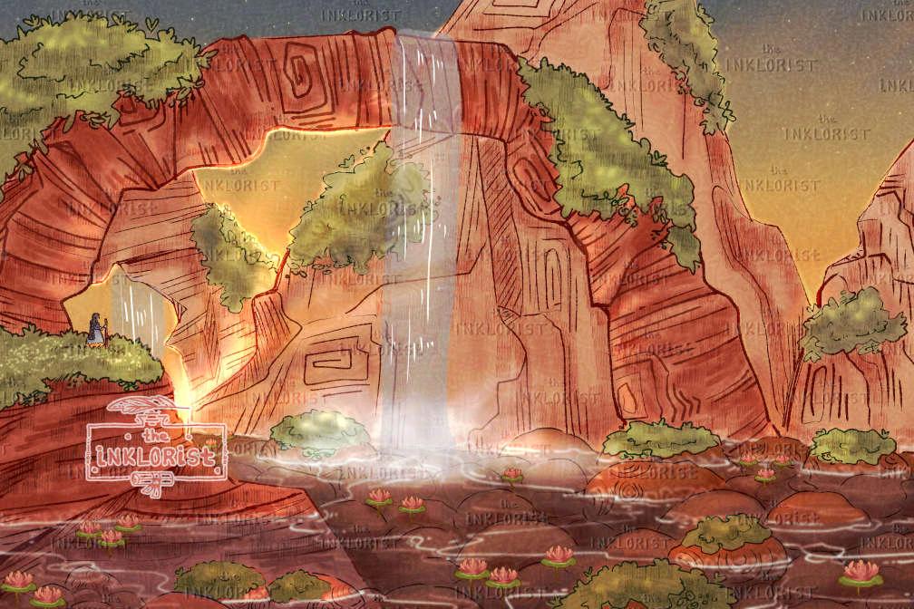 Sandstone archway